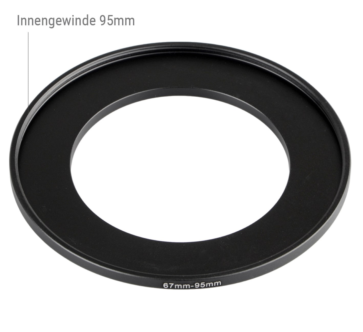 Step Up Ring 67mm-95mm Reduzierring Adapterring Universal passend