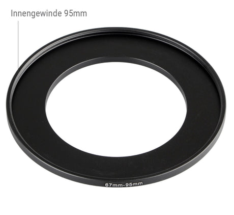 Step Up Ring 67mm-95mm Reduzierring Adapterring Universal passend