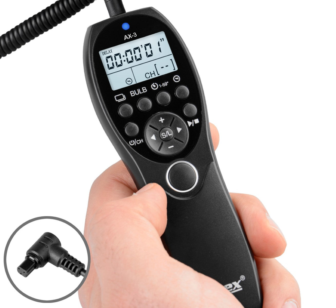 Timer-Fernauslöser AX-3 N3 Canon EOS R5 7D 7DII 6D 6D Mark II 50D 5DII 5DIII 5D Intervallauslöser Timelapse Bulb Serienaufnahme