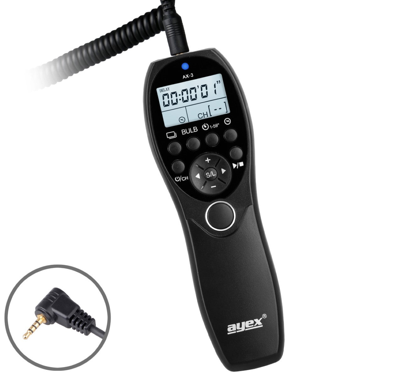 Timer Fernauslöser AX-3 RS-2 Panasonic DMC-FZ2500 DS1 G85 G7 GX8 DC-GH5S G9 FZ250 Intervallauslöser Timelapse Bulb Serienaufnahme