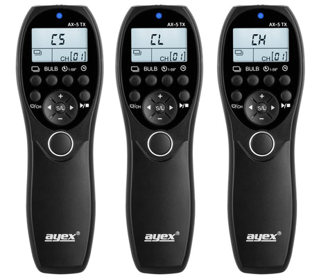 Funk Timer Fernauslöser AX-5 DC2 zB Nikon Z7 Z6 D7500 D7100 D750 D610 D90 D5600 D3300