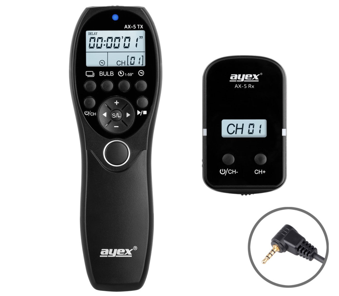 Funk Timer Fernauslöser AX-5 RS-2 zB Panasonic DMC-FZ2500 DS1 G85 G7 GX8 DC-GH5S G9 FZ250 Serie Bulb Delay Fokussieren