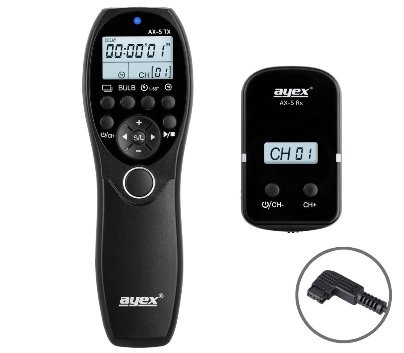 Funk Timer Fernauslöser AX-5 S1 zB Sony Alpha A900 A850 A700 A580 A99 A77 Serie Bulb Delay Fokussieren