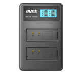 ayex Power Set mit 2x LP-E10 Akku + USB Dual-Ladegerät Für zB Canon EOS 1300D Rebel T3 Kiss X50