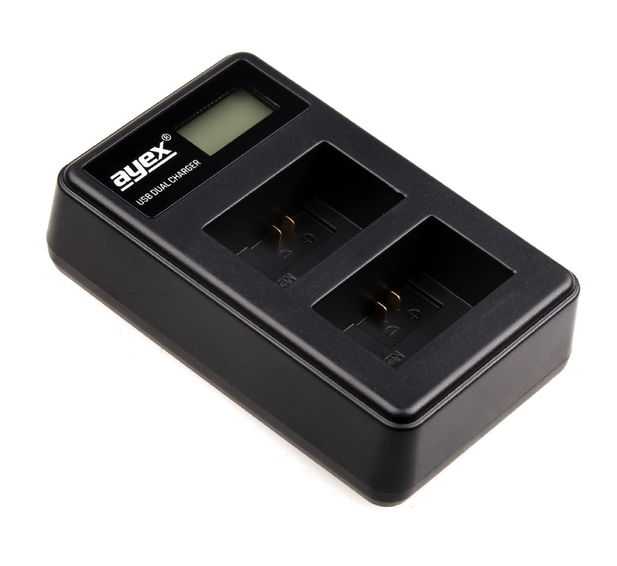 USB Dual Ladegerät für Sony NP-FW50 Akkus beleuchtetes Display Ladestandanzeige