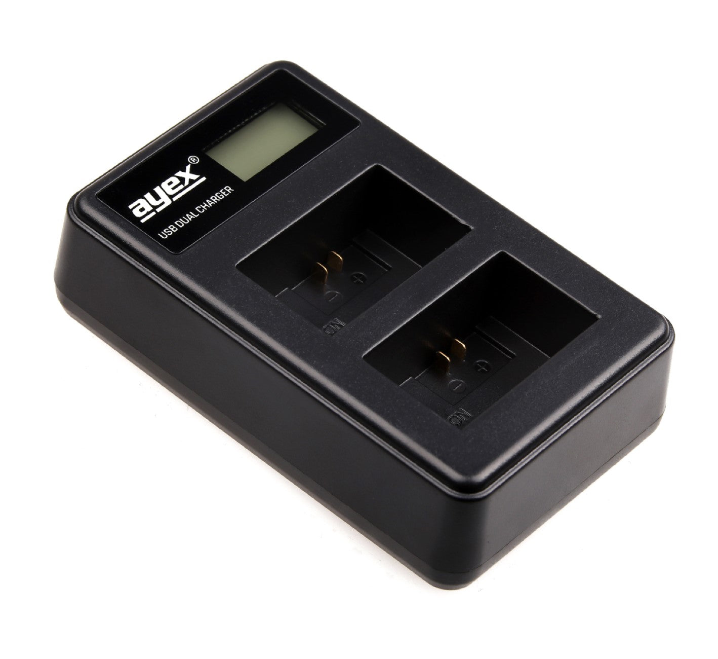 USB Dual Ladegerät für Sony NP-FW50 Akkus beleuchtetes Display Ladestandanzeige