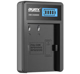 USB Ladegerät für Canon BP-511A Akkus beleuchtetes Display Ladestandanzeige