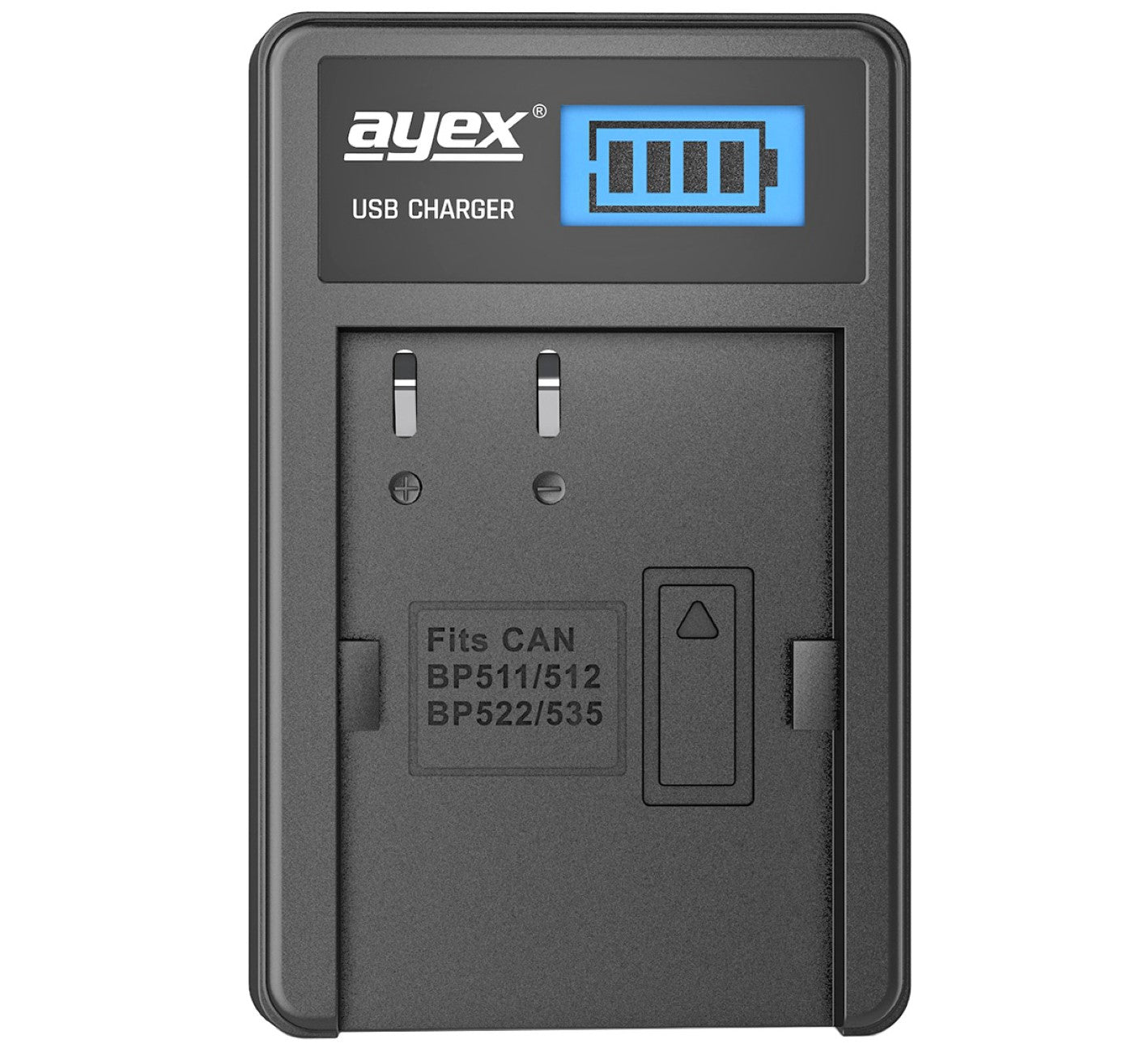 USB Ladegerät für Canon BP-511A Akkus beleuchtetes Display Ladestandanzeige