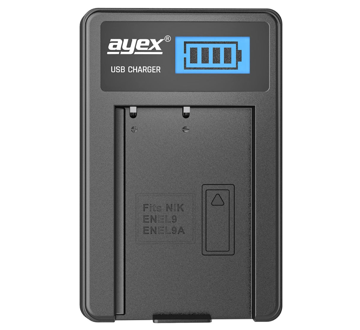 ayex Power-Set mit 2x EN-EL9a Akkus + USB Ladegerät für zB Nikon D40 D40x D60 D3000 D5000