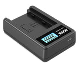 USB Ladegerät für Sony NP-FZ100 Akkus beleuchtetes Display Ladestandanzeige