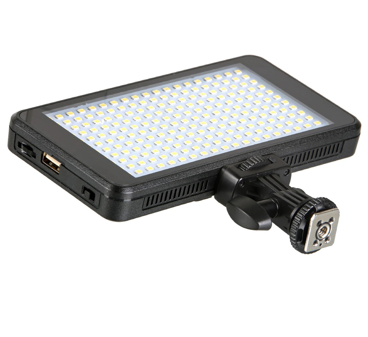 Videoleuchte mit 228 LEDs und Power Bank Funktion und Diffusoren