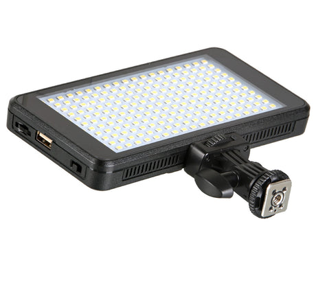 Videoleuchte mit 228 LEDs und Power Bank Funktion und Diffusoren