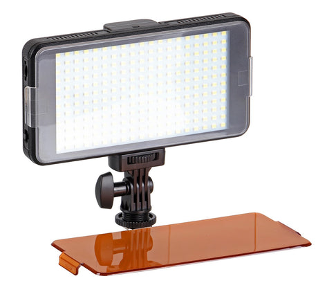 Videoleuchte mit 228 LEDs und Power Bank Funktion und Diffusoren
