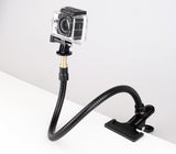 Flexibler Arm mit Klemme, Spigot und 1/4" Gewinde, ayex GP-33