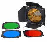 ayex Studio Abschirmklappen Set Große Barn Door mit Wabenaufsatz und Farbfiltern