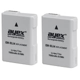 Batteriegriff-Set für Nikon D3200, D3100 + 2x EN-EL14 Akku + USB Dual- Ladegerät