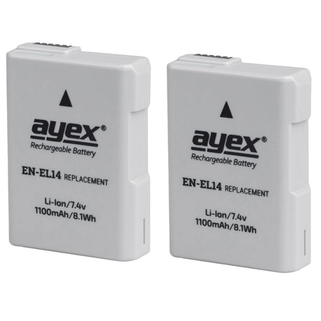 Batteriegriff-Set für Nikon D3200, D3100 + 2x EN-EL14 Akku + USB Dual- Ladegerät