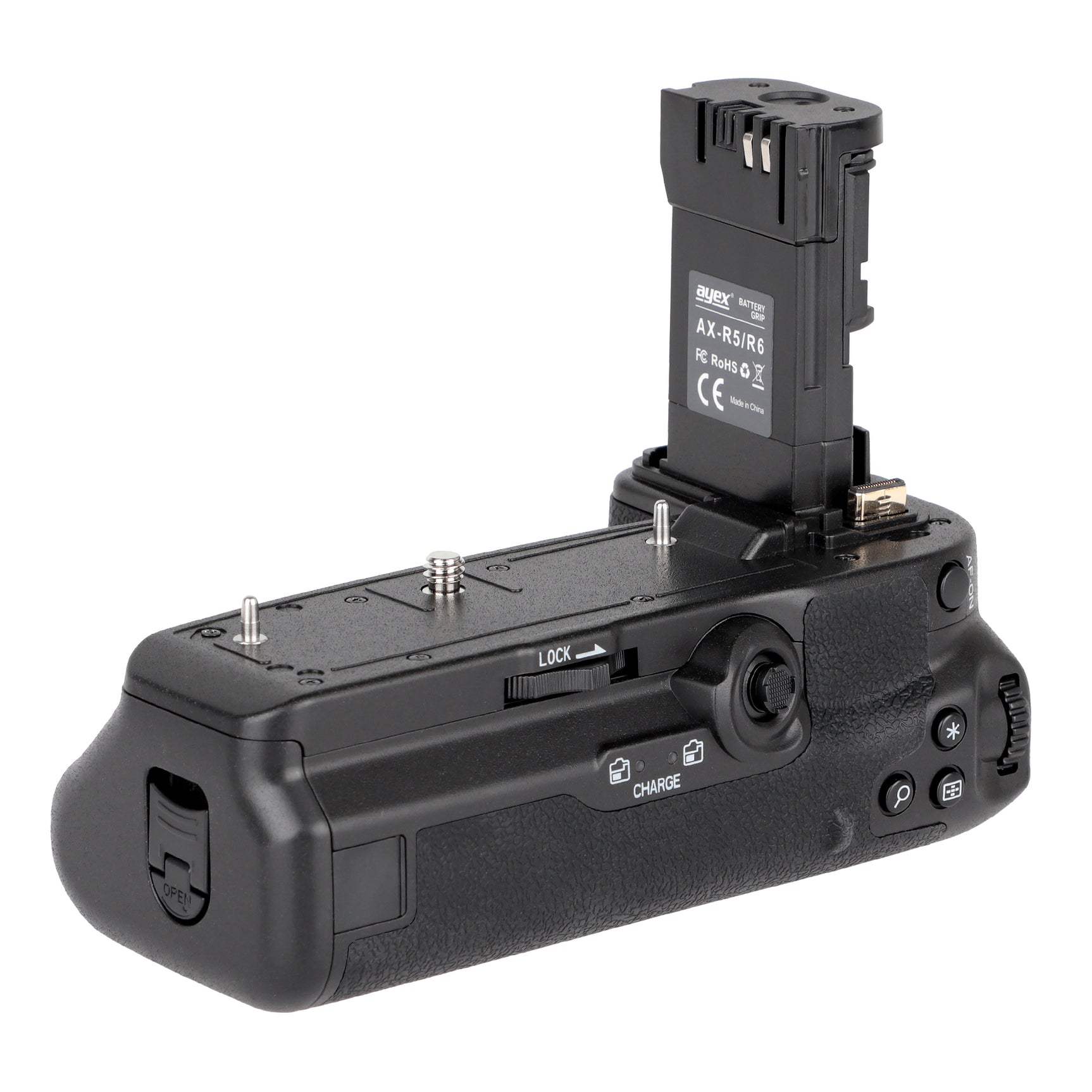 Batteriegriff für Canon EOS R5 R6 R6 Mark II wie BG-R10 kompakter Handgriff bequemer & sicherer Halt