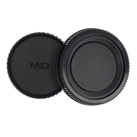 Kameragehäusedeckel & Objektivrückdeckel Set für Minolta MD / SR – Schutzkappen für Kamera & Objektiv