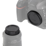 Kameragehäusedeckel & Objektivrückdeckel Set für Nikon F – Schutzkappen für Kamera & Objektiv