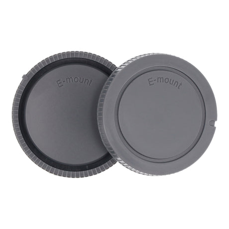Kameragehäusedeckel & Objektivrückdeckel Set für Sony E – Schutzkappen für Kamera & Objektiv