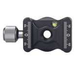 ayex Universale QR-Klemme Schnellspannklemme 3/8" Zoll + 1/4" Zoll Adapter Arca-Swiss kompatibel präzise eloxiertes Aluminium 38mm breit DE-38