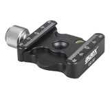 ayex Universale QR-Klemme, Schnellspannklemme, DE-50 - 3/8 Zoll mit 1/4 Zoll Adapter - Präsize gefertigt - aus eloxierter Aluminium-Legierung - Arca-Swiss kompatibel