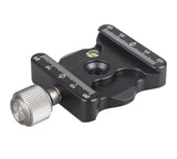 ayex Universale QR-Klemme, Schnellspannklemme, DE-50 - 3/8 Zoll mit 1/4 Zoll Adapter - Präsize gefertigt - aus eloxierter Aluminium-Legierung - Arca-Swiss kompatibel