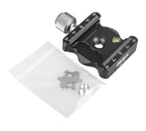 Universale QR-Klemme Schnellspannklemme 3/8 Zoll mit 1/4 Zoll Adapter Arca-Swiss für Stative, Köpfe & Einbeinstative