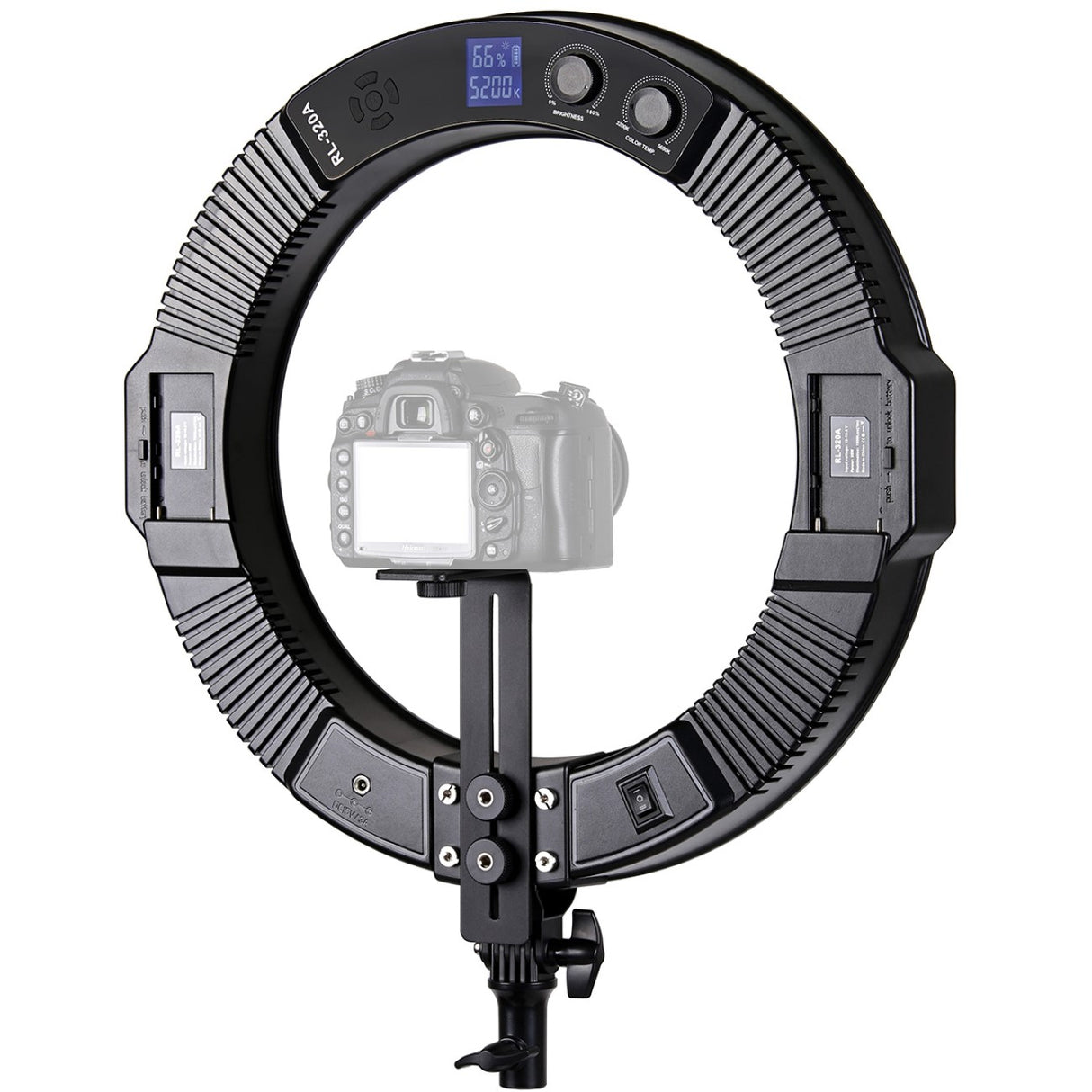 ayex Dimmbare 18 Zoll LED Ringleuchte 3200K-5600K B-Ware