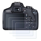 Display-Schutzglas für Canon EOS 2000D, 1500D, 1300D, 1200D – 0,3 mm 9H gehärtetes Glas 3 Stück