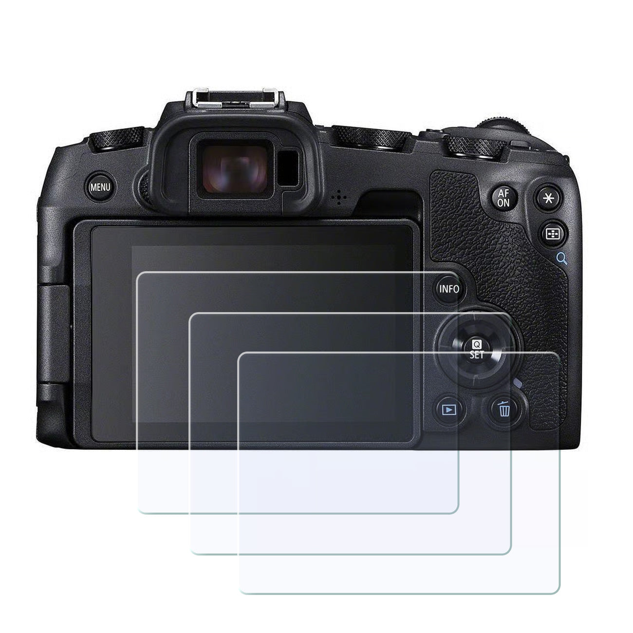 Display-Schutzglas für Canon EOS RP, M6 Mark II, M6, M50, M100 – 0,3 mm 9H gehärtetes Glas 3 Stück