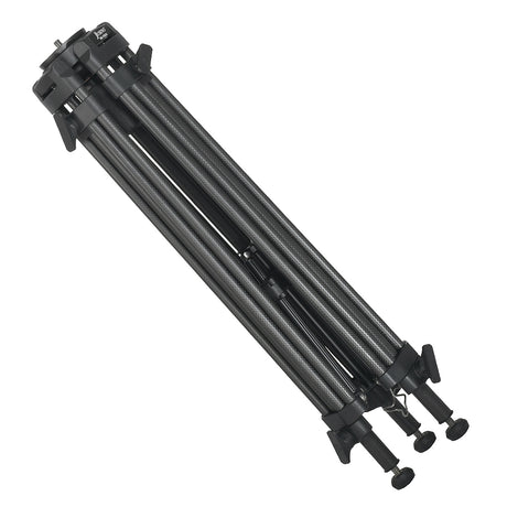 JUSINO Hochwertiges Profi Video-Stativ aus Karbon 66cm bis 150cm Höhe 18kg Tragfähigkeit + gepolsterter Tasche DK-1503C