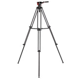 JUSINO Profi Video-Stativ bis 150cm Höhe 18kg belastbar + Tasche Hydraulik-Videokopf B-Ware