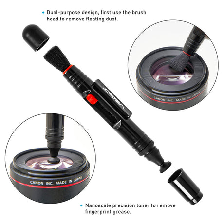 VSGO Professionelles Kamera-Reinigungsset für Vollformat Objektive & Displays DKL-20F Travel Cleaning Kit Pro