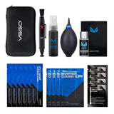 VSGO Professionelles Kamera-Reinigungsset für APS-C Sensoren, Objektive & Displays, DKL-20 Travel Cleaning Kit Pro (Grau)