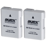 Batteriegriff Set für Nikon D5500 D5600 + IR-Fernauslöser + 2x EN-EL14 Akku + 1x USB Dual Ladegerät