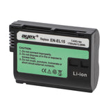 EN-EL15 Akku 2 Stück Sparset für Nikon Z6 Z7 D7000 D600 D750 Z7 V1 D800E uvm.