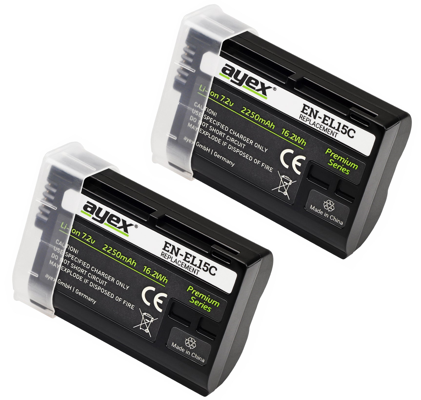 Batteriegriff für Nikon Z8 + 2x EN-EL15C Akkus Hochformatgriff mit USB-C-Ladefunktion