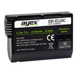 Batteriegriff für Nikon Z8 + 2x EN-EL15C Akkus Hochformatgriff mit USB-C-Ladefunktion