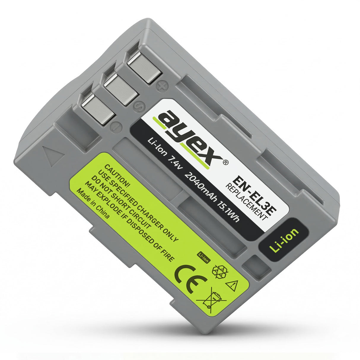 EN-EL3e Akku für Nikon D70 D80 D90 D100 D200 D300s D700 integr. Info-Chip 100% Kompatibel