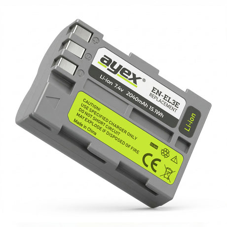 EN-EL3e Akku für Nikon D70 D80 D90 D100 D200 D300s D700 integr. Info-Chip 100% Kompatibel