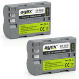 ayex Power Set mit 2x EN-EL3E Akku + 1x USB Dual Ladegerät für z.B. Nikon D700 D300s D200 D100 D90