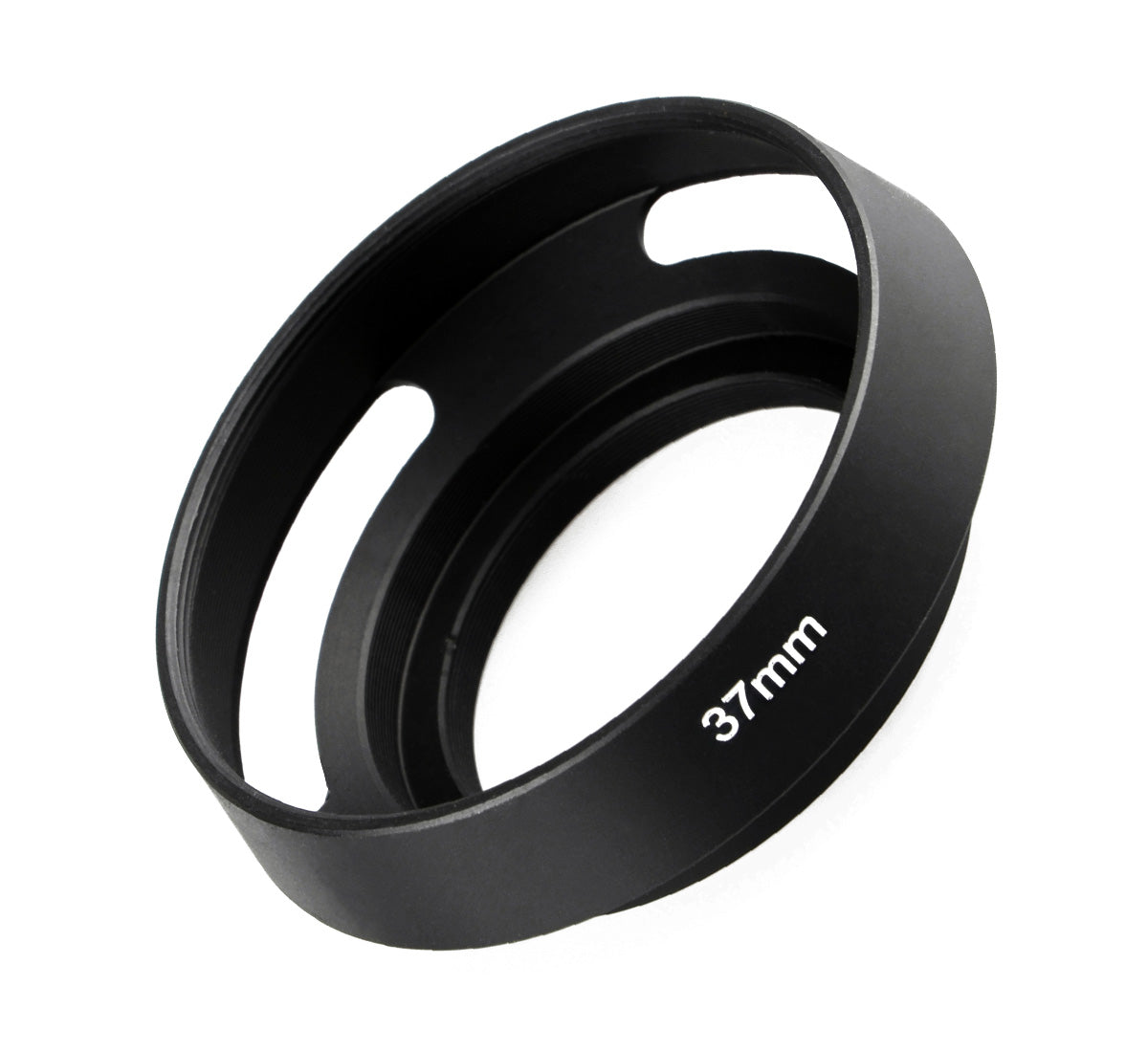 Metall Gegenlichtblende Schwarz – Hohlprofil Design – Schraubmontage