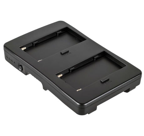 Adapter Platte für 2 Sony Akkus Typ NP-F970 F770 F570 Zeitgleich sicher & schnell Akkus wieder aufladen