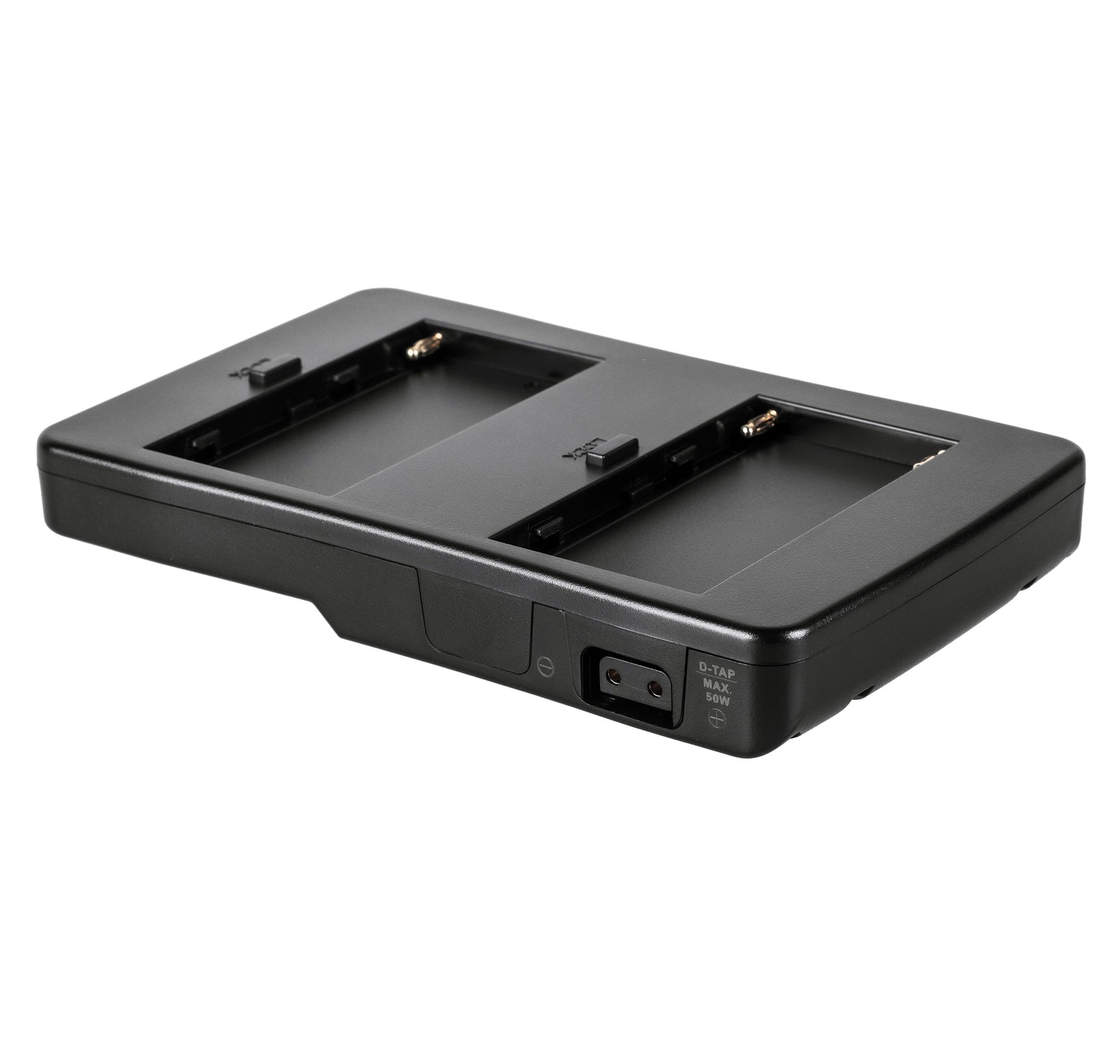 Adapter Platte für 2 Sony Akkus Typ NP-F970 F770 F570 Zeitgleich sicher & schnell Akkus wieder aufladen