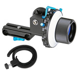 ayex Follow Focus F3, Schärfezieheinrichtung mit 2 Stoppern für DSLRs, Systemkameras und Rig Systeme