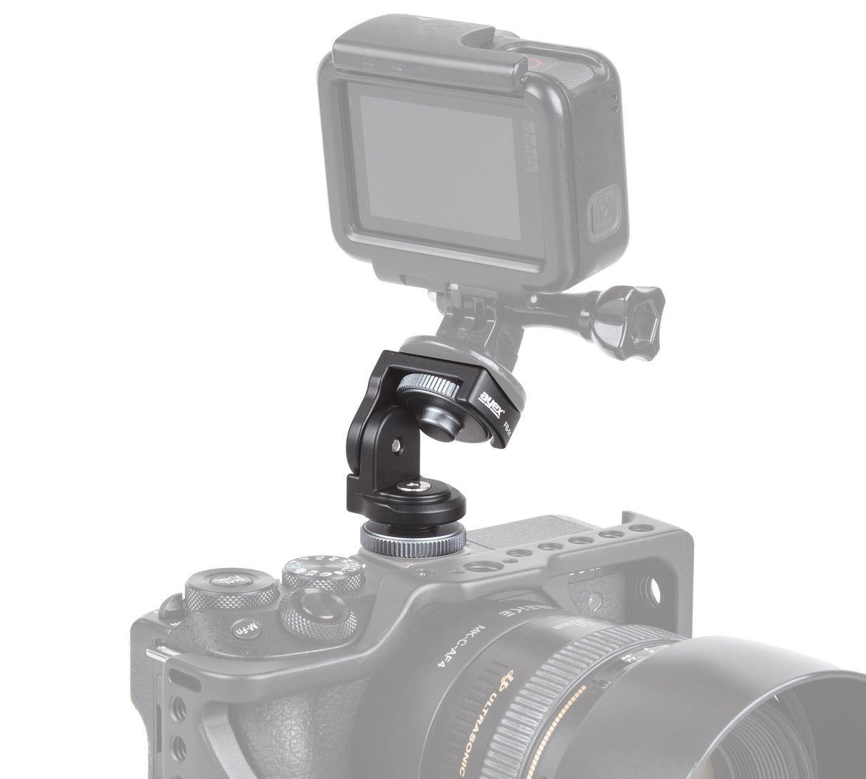 Blitzschuhständer Multifunktionsmonitor einstellbar mit Dämpfung für DSLR Kamera Video Monitor