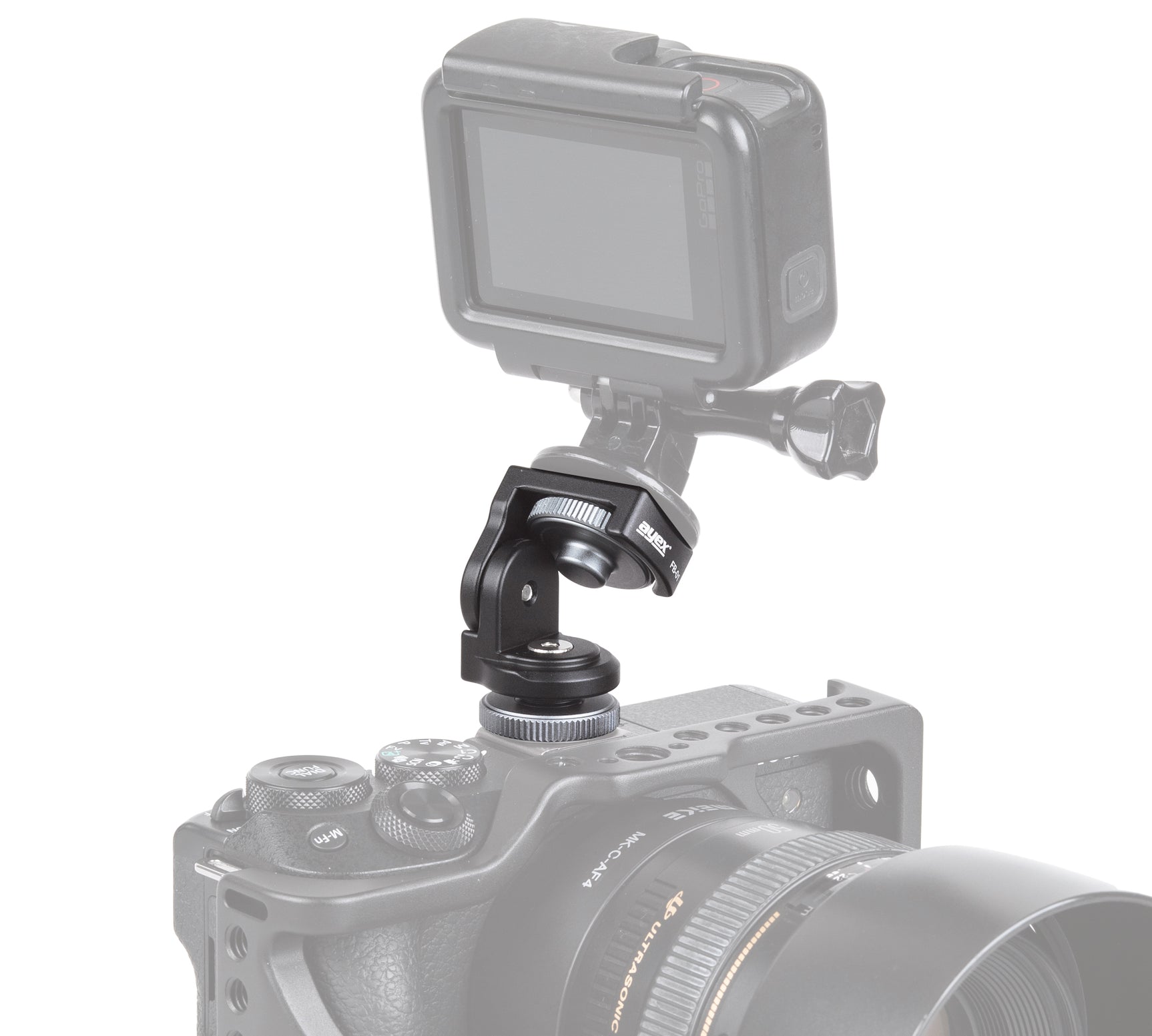 Blitzschuhständer Multifunktionsmonitor einstellbar mit Dämpfung für DSLR Kamera Video Monitor
