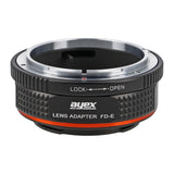ayex Objektivadapter für Canon FD & FL Objektive an Sony Alpha E-Mount Kameras FD-E
